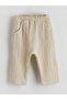 Lcw Baby Beige Muslin Baby Boy Shirt and Pants - 7