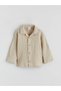 Lcw Baby Beige Muslin Baby Boy Shirt and Pants - 3