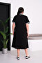Dress with Striped Collar and Sleeves - 4