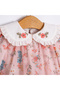 Girl's Lined Floral Patterned Chiffon Dress - 4
