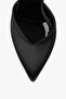 Women's Aurex Black Satin Platform Heeled Shoes - 3