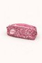 Pink Sequined Single Eyed Pen Holder Stylish Washable Zippered School Pencil Case - 5