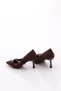 Pm492-K1750 Women's Belt Buckle Detailed Stone Heeled Shoes - 3