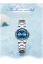9107 Watches Women with Date Silver Stainless Steel Luxury Writs Watches for Women