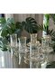 12-Piece 6-Person Crystal Cut Tea Set – Glass Tea Glass and Plate Set - 3