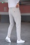 Men's Anthracite Slim Fit Flexible Lycra Quality Linen Trousers - 5