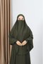 Dress Souffle Veil Suit Khaki (Umre and Hajj Clothing) Hnt7032 - 2