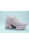 26Y300-3 Wedge Heel Stone-Trimmed Knitwear Summer Shoes