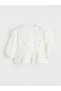 Lcw Baby Ecru Crew Neck Baby Girl Blouse and Pants - 5
