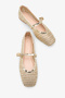 Nayre Women's Knitwear Ballet Flats - Gold - 3
