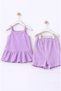 Corded Fabric Fabric 2-Piece Baby Girl Set with Shorts for Summer