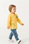 Baby Boy Navy Blue Polo Collar Printed Sweatshirt Jeans Pants Set - 7