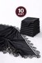 Women's Chiffon Lace Piece Needle Embroidered Coverlet 70X150 Mevlüt Gift Headscarf Evening Dress Shawl Set of 10