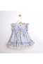 Floral Girl's Lined Back Bow Detail Dress