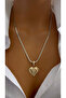 Heart steel necklace - 3