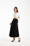 Women's Waist K Belt Detailled Lima/Do Woven Umaş Flared Skirt 94 cm Full Length - 6