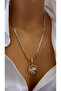 Steel eye necklace