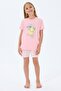 100% Cotton Cotton Piece Girls' Shorts Pajama Set Lemon - 3