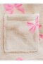 Lcw Dream Ecru Bow Patterned Plush Women's Dressing Gown - 3