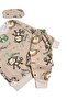 Boy's Cotton Piece Fabric Beige Color Monkey Caterpillar Lion Patterned Sleeper Band Long Sleeve Transitional Pajamas - 5