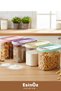 # Storage Container Transparent 1.2 Liter Food Cat Dog Food Box with Lid Kitchen Food Organizer - 7