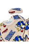Boy's Cotton Piece Fabric Beige Color Puffer Patterned Sleep Banded Long Sleeve Transitional Pajama Set - 3