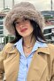 Women's Mink Plush Bucket Hat |   Lightweight Winter Model - 4