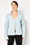 Women V Neck Gingham Long Sleeve Top, Multicolor