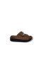 Apella 250 Women's Tan Buckled Wedge Sole Slipper
