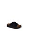 Apella 255 Women's Black Cross-Strapped Wedge Sole Slipper - 2