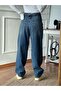 New Season Wide Comfortable Women's Effect Baggy Jeans - 3