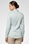 Women Pointed Collar Long Sleeve Solid Shirt, Pale Blue - 4