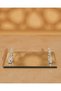 Silver Mirror Glass Decorative Tray 4x30x20Cm