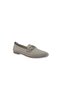 3130 Women's Cream Stone Buckled Macramé Knitted Moccasin Shoes - 2