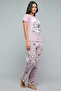 Women's Orchid Kuromi Print Pyjama Set - 3