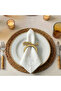 6-Piece Basmala Written Design Wooden Napkin Holder - Islamic Home Tableware Decoration - 5