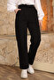 Black Elastic Waist Denim Jeans