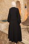 Black Yan Tie-Detail Vest Combination Dress - 2