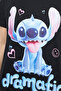 Stitch Print T-Shirt with Crew Neck and Short Sleeves - 4