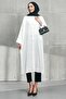 White Tunic with Slit Buttons on the Sides - 3