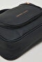 Unisex Black Print Detail Toiletry Pouch - 4