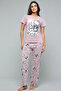 Women's Orchid Kuromi Print Pyjama Set - 4