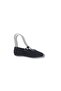 325 Women's Black Stone Shoes Buckled Ballet Flats
