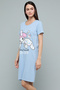 Cinnamoroll Print Nightdress with Crew Neck and Short Sleeves - 4
