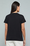 Embellished T-Shirt with Crew Neck and Short Sleeves - 4