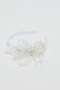 Girl's White Embellished Headband - 2