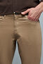 Solid Slim Fit Pants with Button Closure - 6