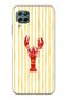 Huawei P40 Lite Compatible Lobster Patterned Transparent Phone Case