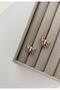Special Series Butterfly Colorful Crystal Stone Xp Clip-On Gold Earrings - 2