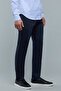 Solid Slim Fit Pants with Button Closure - 4